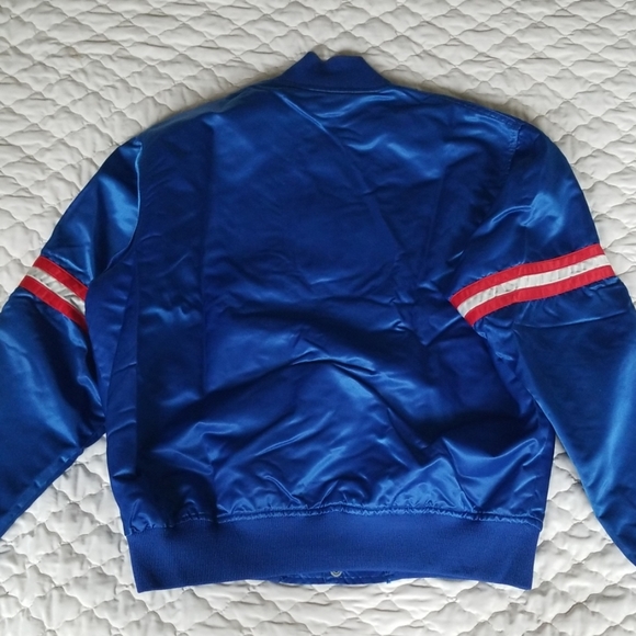 Vintage NY Giants Satin Starter Jacket Blue Large - Picture 5 of 7